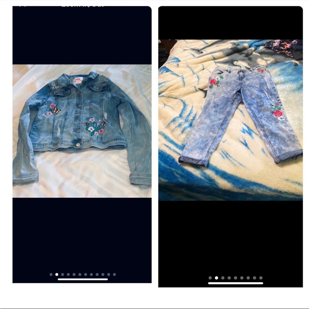 Women flower Jean set